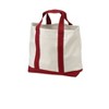 Chic and Practical Port Authority Ideal Twill Two-Tone Shopping Tote Bag - Durable twill Large capacityLarge capacity - 2 of 4
