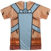 Men's Masters Of The Universe He Man Costumes (Front Back Print) Short Sleeve Costume T-Shirt - 3 of 4