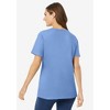 Woman Within Plus Size Perfect Short-Sleeve Scoopneck Tee - 3 of 4