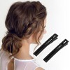 Unique Bargains Fashion Wave Ellipse Hair Clips Hairdo Clip 1 Pair - 2 of 4