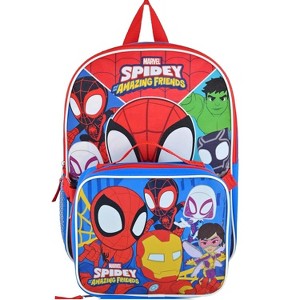 Fast Forward Spidey and His Amazing Friends Kids Backpack with Lunch Box Set, School Bag with Insulated Lunch Bag - 1 of 4