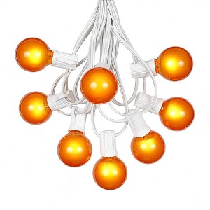 Novelty Lights 100 Feet G40 Globe Outdoor Patio String Lights, White Wire - 1 of 4