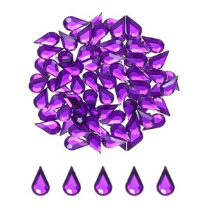 Unique Bargains Acrylic Flat Back Diamond Gems Bead for Face Painting Crafts 100 Pcs - 1 of 4