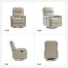Set of 2 Hilario 30.31''Wide Genuine Leather Swivel Rocker Recliner | ARTFUL LIVING DESIGN - 3 of 4