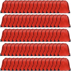 Waterproof Drawstring Backpack Bulk, Nylon Cinch Bags in 10 Colors for School, Gym, Sports - 1 of 4