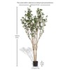 NicBex Dual-Tone Artificial Plant, Fake Iron Tree Floor Faux Plant for Living Room Office Corner, Luxury Indoor/Outdoor Bonsai Decor - 4 of 4