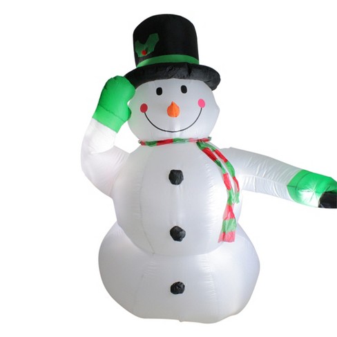 Northlight Led Lighted Inflatable Snowman Outdoor Christmas Decoration ...