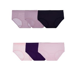 Fruit Of the Loom Women's 360 Stretch Seamless Hipster Panty,6 Pack - 1 of 4