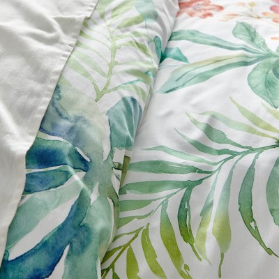Hummingbird Grove Twin/Twin XL Cotton Floral Duvet Cover Set