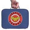 Justice League Wonder Woman Athletic Logo Insulated Soft Sided Lunch Box - 3 of 4