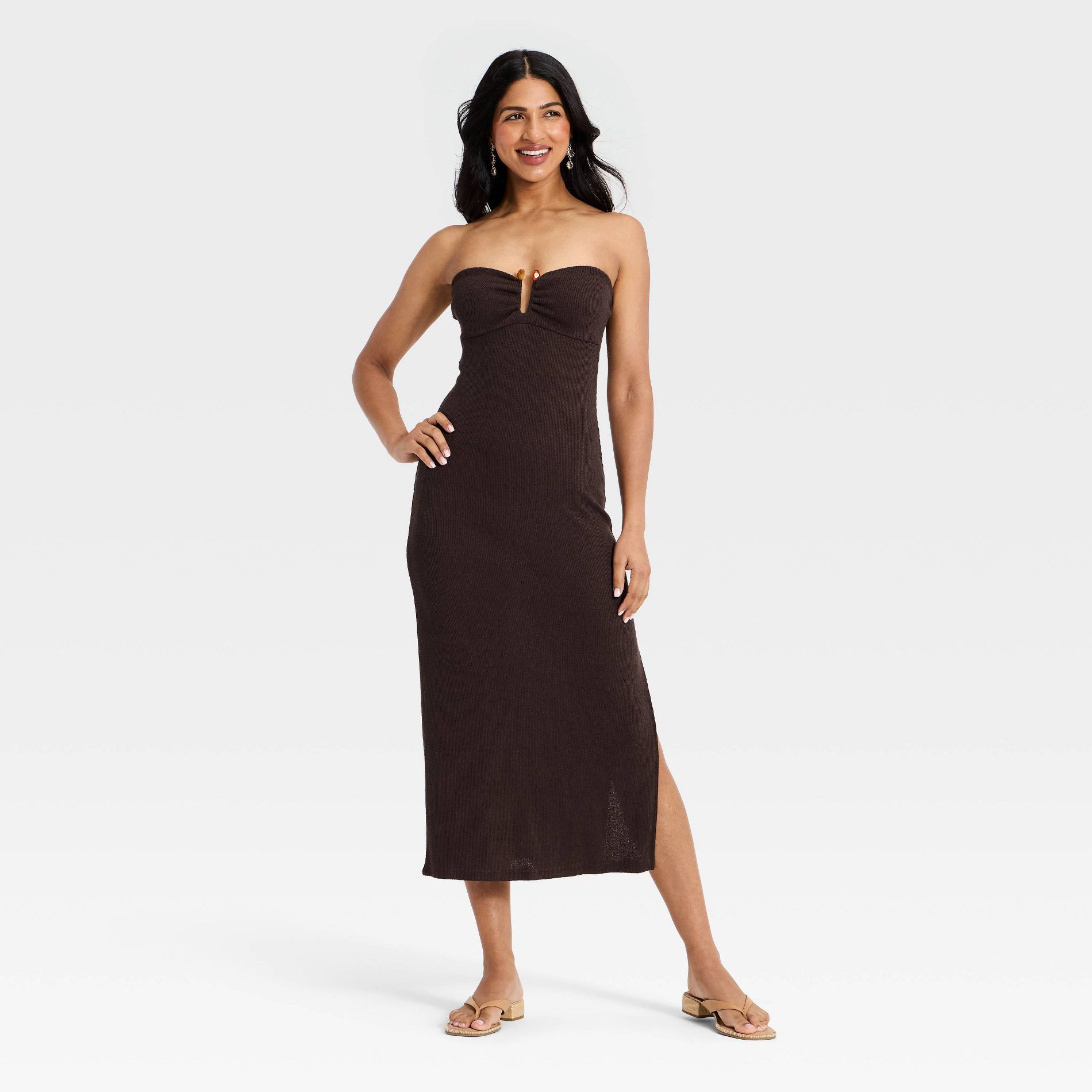 Women's Textured Knit Maxi Dress - A New Day™