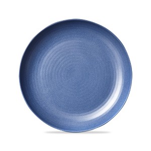 TAG Denim Blue Brooklyn Melamine Brooklyn Melamine Plastic Dinning Dinner Plate Dishwasher Safe Indoor/Outdoor 11x11 inch Dinner Plate Set 4 - 1 of 2