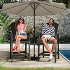 Outdoor Recycled Poly Adirondack Chairs with Connecting Tray,Set of 2 - 3 of 4