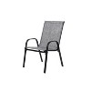 Sapphtopaz Outdoor Dining Chairs Steel Patio Chairs with Armrest High Backrest Breathable Fabric for Backyard, Patio, Pool, Lawn - 3 of 4
