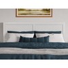 AFI Furnishings AFI Canyon Solid Wood Rustic Farmhouse Headboard King in White - 4 of 4