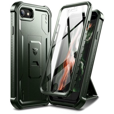Dexnor for iPhone SE Case 2022/2020, iPhone 8 Case, iPhone 7 Case [Built in Screen Protector and Kickstand] Military Grade Protection Case