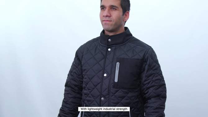 RefrigiWear Insulated Diamond Quilted Water Repellent Jacket, 2 of 8, play video