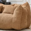 Oversized 2-Person Chenille Beanbag Chair sofa with High-Resilience Foam Core, Soft Lounge Recliner for Gaming, Reading & TV - 2 of 4