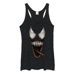Women's Marvel Venom Tongue Racerback Tank Top - 1 of 3