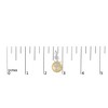 Haus of Brilliance 18K Yellow Gold Plated Silver 1/8 Ct Diamond Medallion with Cross Drop Earrings - 4 of 4