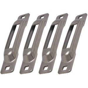 SNAP-LOC E-Track Single Strap Anchor 4-Pack with Allen Screws Zinc - 1 of 4