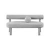 Meridian Furniture,Parlor Boucle Fabric Bench - 4 of 4