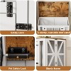 PAKASEPT 41.3” Dog Crate Furniture, Dog Crate with DIY Frame, Heavy Duty Wooden Dog Kennel, with Bowls, Dog Cage End Table, for Large Dogs(35-60 lb) - 4 of 4