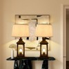 DAKAFUL Vintage Table Lamp with Linen Shade,Touch Dimmable (3 Levels),Nightstand Lamp,Bedside Lamp for Bedroom/Living Room Decor - 3 of 4