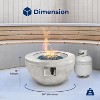 SereneLife Propane Gas Fire Pit - Round, 40k BTU - 2 of 4