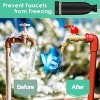 DOMETOUR Outdoor Faucet Covers for Winter 25" L x 13" W Hose Bib Cover Insulated Freeze Protector for Water Spouts Hydrants Pipes - 2 of 4