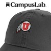 University Of Utah Team Logo Adult Dad Cap Charcoal OS - 4 of 4