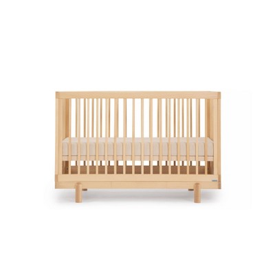 Natural Beechwood 4-in-1 Convertible Crib and Toddler Bed