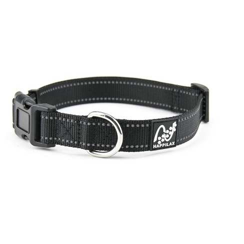 Happilax 14-20'' Size-adjustable Dog Collar - Medium - Black : Target