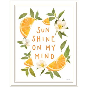 HomeRoots Sun Shine on My Mind White Framed Print Wall Art - 1 of 3