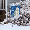 Briarwood Lane Burlap Garden Flag 12x18 For Outdoor Let It Snow Snowman Applique Winter For Winter Garden Flag Flags For Outside - 4 of 4
