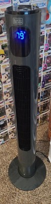 Black+decker 46 Oscillating Tower Fan With Remote Control Charcoal Gray :  Target