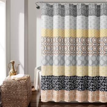 Bohemian Stripe Shower Curtain - Lush Décor