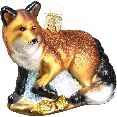 Old World Christmas Glass Blown Ornament, Red Fox