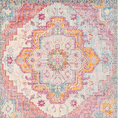 light blue/fuchsia