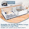 COWLOWN 93.4''×48.4''×18.1'' White Spacious Dog Playpen and Whelping Box in PVC with Washable Pee Pad - 3 of 4