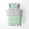 Bacati - Clouds in the City Mint/Gray 4 pc Toddler Bedding Set - image 4 of 4