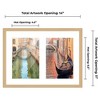 PosterPalooza | Natural Finish Collage Frame - White Mat, 20 Frame Sizes to Choose From, UV Acrylic - 2 of 4