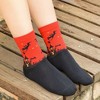 Red Bats and Ghost Over a Haunted House Socks from the Sock Panda - Great for Halloween (Women's Sizes Adult Medium) - 4 of 4