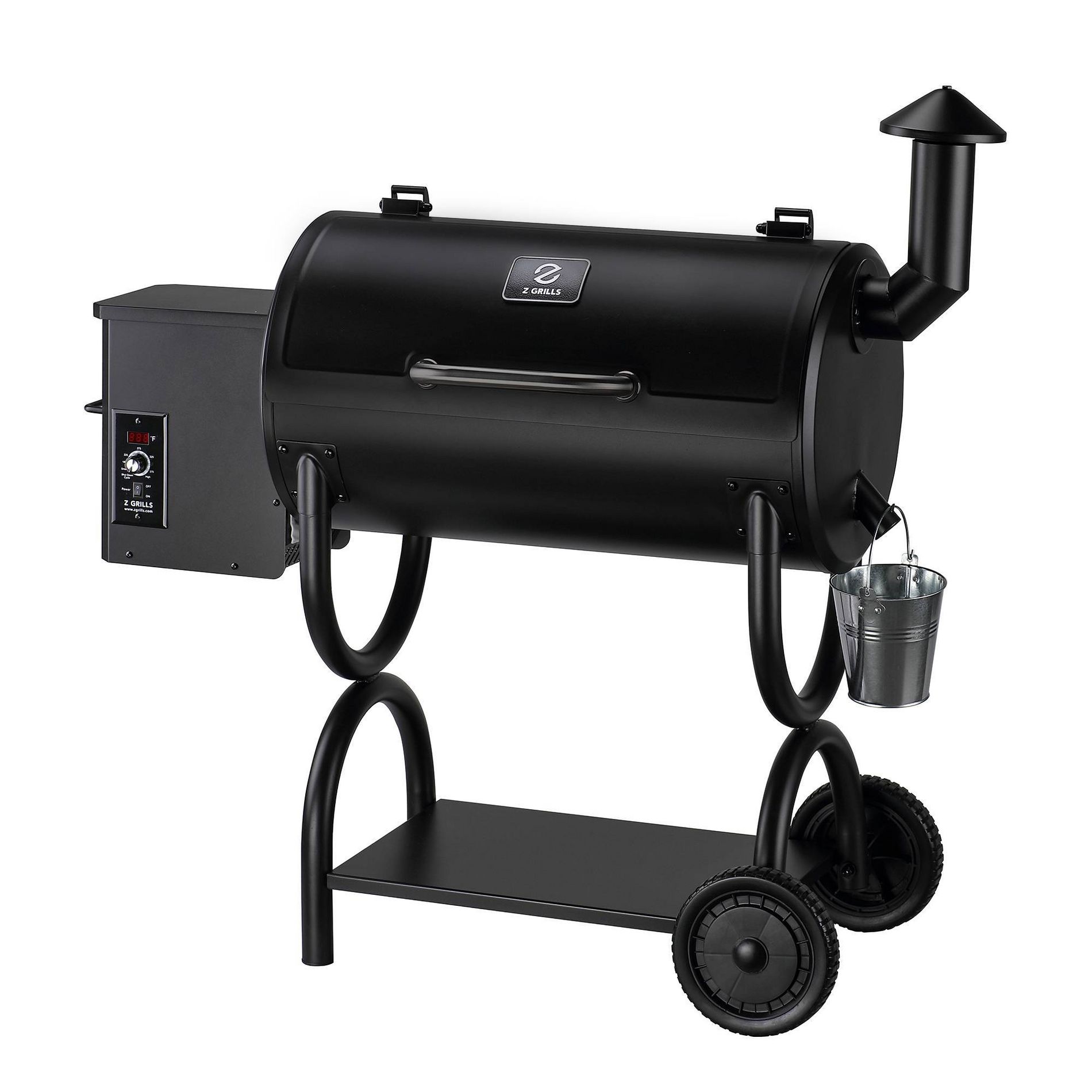 ZPG-550B Wood Pellet Grill BBQ Smoker Digital Control - Black - Z Grills: Compact, Versatile Outdoor Cooking