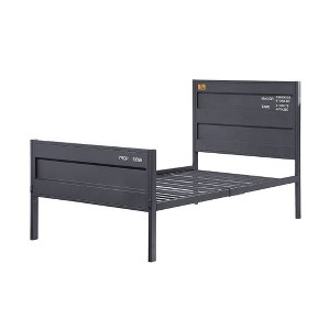 Cargo 79" Full Bed Gunmetal - Acme Furniture: Contemporary Metal Youth Bedroom Furniture, No Box Spring Needed - 1 of 4