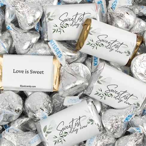 116 Pcs Wedding Candy Favors Hershey's Miniatures & Kisses By Just Candy  (1.5 Lbs) - Sweetest Day : Target