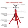 Heavy-Duty Pipe Jack Stand, Adjustable Tripod V-Head Support for 1/8" to 12" Pipes - 4 of 4