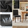 Coucheta Dining Chair Set - Linen Upholstered Button Tufted, High Back & Wide Seat, for Kitchen/Living Room - 4 of 4