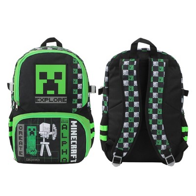 Minecraft Alpha Creeper 16” Sports Backpack and Gym Bag