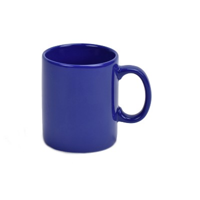 Omniware Cobalt Stoneware 11 Ounce Classic Coffee Mug, Set of 4